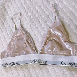 Pink Velvet CK Bra